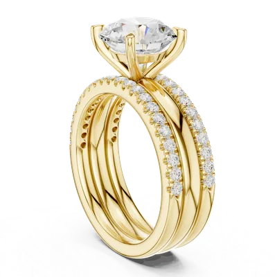 18K Gold Diamond Ring (DDLR-949)