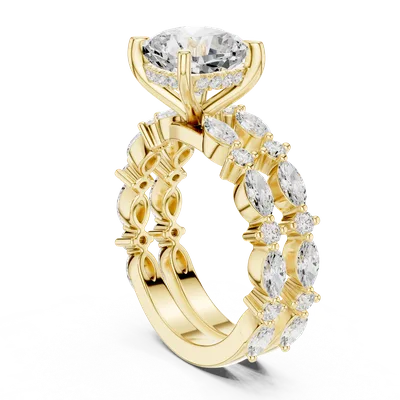 18K Gold Diamond Ring (DDLR-951)
