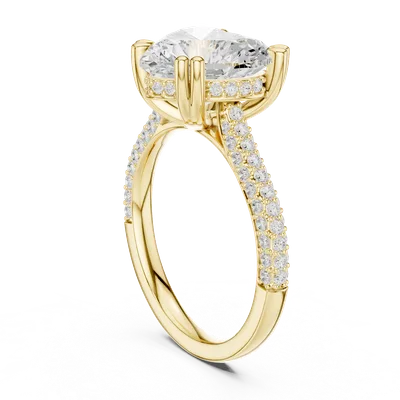 18K Gold Diamond Ring (DDLR-955)