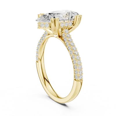 18K Gold Diamond Ring (DDLR-957)