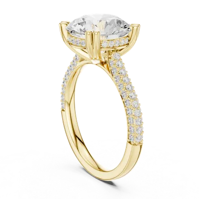 18K Gold Diamond Ring (DDLR-960)