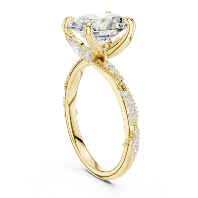 18K Gold Diamond Ring (DDLR-965)