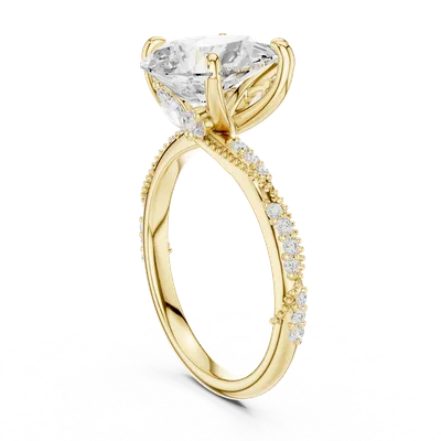 18K Gold Diamond Ring (DDLR-966)