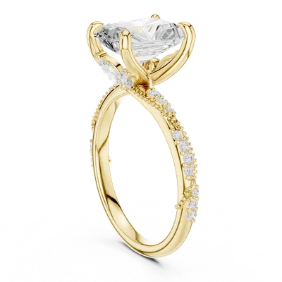 18K Gold Diamond Ring (DDLR-967)