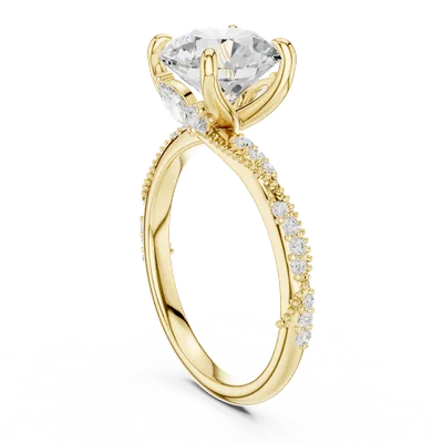 18K Gold Diamond Ring (DDLR-968)