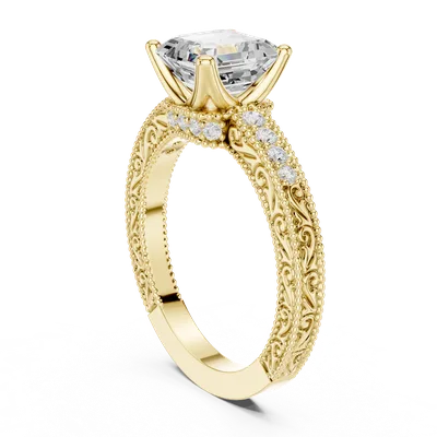 18K Gold Diamond Ring (DDLR-976)