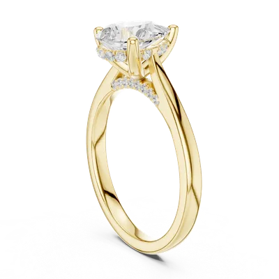 18K Gold Diamond Ring (DDLR-987)