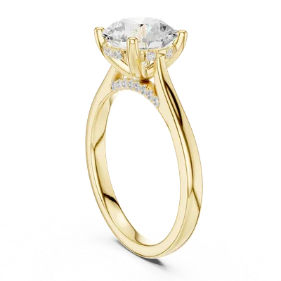 18K Gold Diamond Ring (DDLR-991)