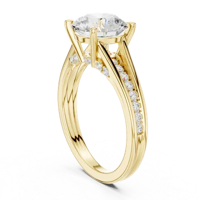 18K Gold Diamond Ring (DDLR-999)
