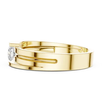 18K Gold Diamond Ring (HLR-05-3MM)
