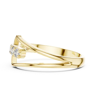 18K Gold Diamond Ring (HLR-107)
