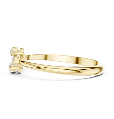 18K Gold Diamond Ring (HLR-108)
