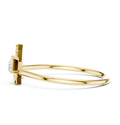 18K Gold Diamond Ring (HLR-194)