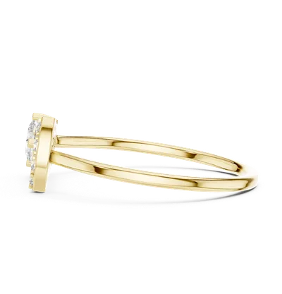 18K Gold Diamond Ring (HLR-195)