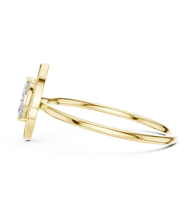 18K Gold Diamond Ring (HLR-197)