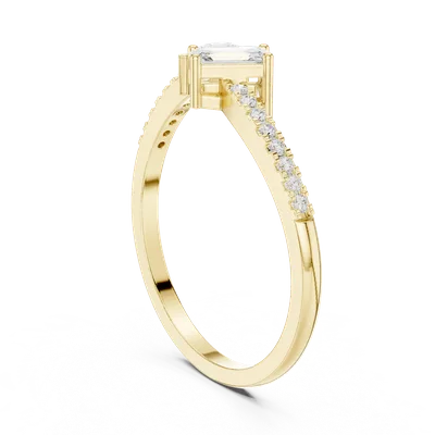 18K Gold Diamond Pavé Ring – 0.34 ct (HLR-221)