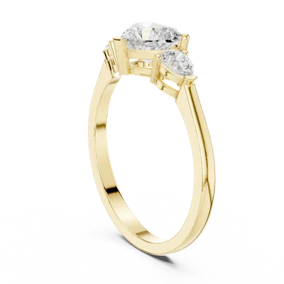18K Gold Diamond Cluster Ring – 1.07 ct (HLR-234)