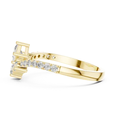 18K Gold Diamond Ring (HLR-44)