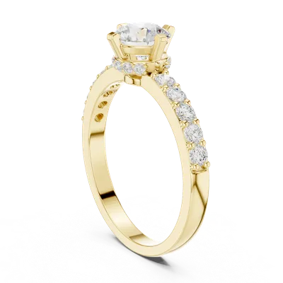 18K Gold Diamond Ring (HLR-47)