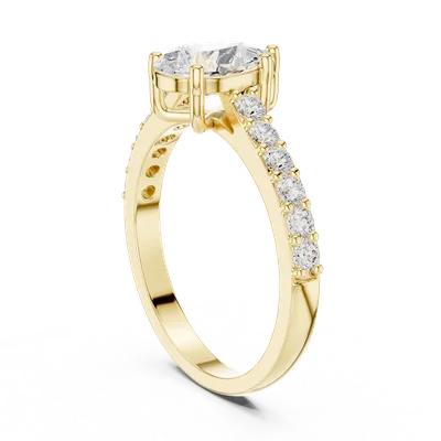 18K Gold Diamond Ring (HLR-48)