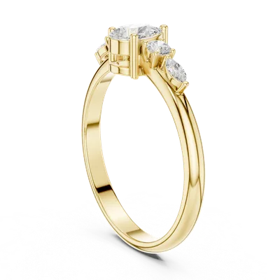 18K Gold Diamond Ring (HLR-91)