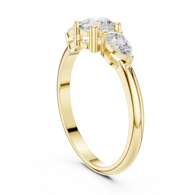 18K Gold Diamond Cluster Ring – 0.81 ct (JLR-99)