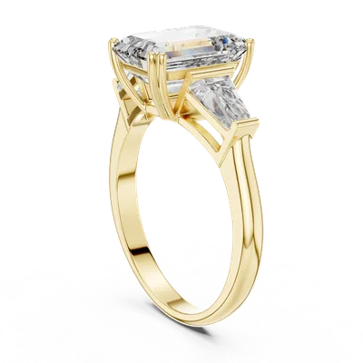 18K Gold Princess Diamond Cluster Ring – 3.66 ct (LR-0047)