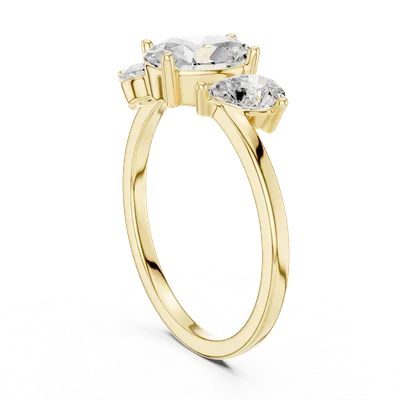 18K Gold Diamond Cluster Ring – 1.54 ct (SBWR-10-)