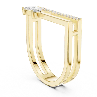 18K Gold Diamond Pavé Ring – 0.29 ct (SBWR-21-)