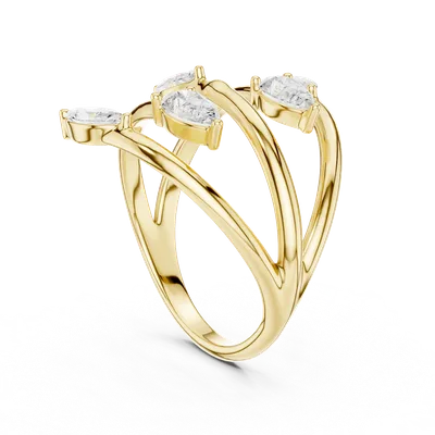 18K Gold Diamond Cluster Ring – 1.18 ct (SBWR-28-)