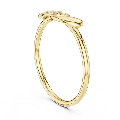 18K Gold Round Diamond Cluster Ring – 0.039 ct (SBWR-40-)