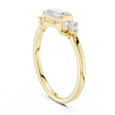 18K Gold Diamond Cluster Ring – 0.15 ct (SBWR-54-)