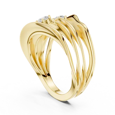 18K Gold Round Diamond Cluster Ring – 0.25 ct (SBWR-64-)