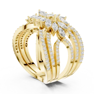 18K Gold Diamond Pavé Ring – 2.012 ct (SBWR-67-)