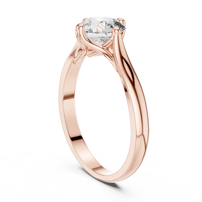 18K Gold Round Diamond Solitaire Ring – 1 ct (00001L-12-) – Rings by Ivanka & Co