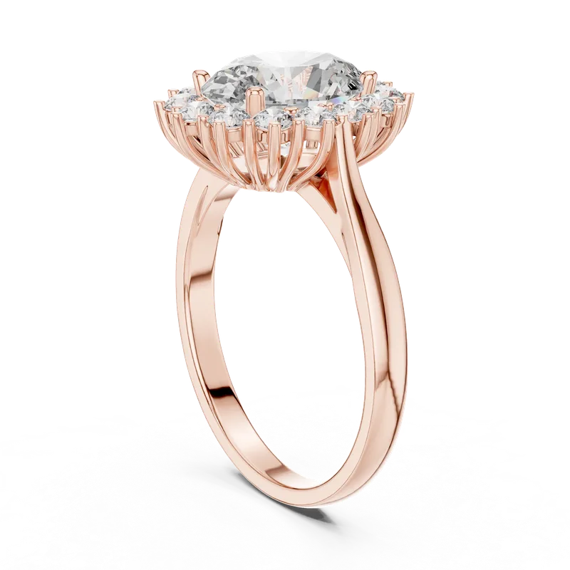 18K Gold Oval Diamond Pavé Ring – 0.56 ct (00001L-13-) – Rings by Ivanka & Co