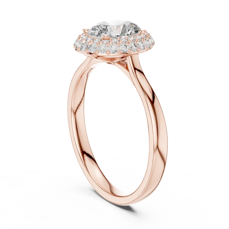 18K Gold Oval Diamond Pavé Ring – 1.381 ct (00001L-14-) – Rings by Ivanka & Co