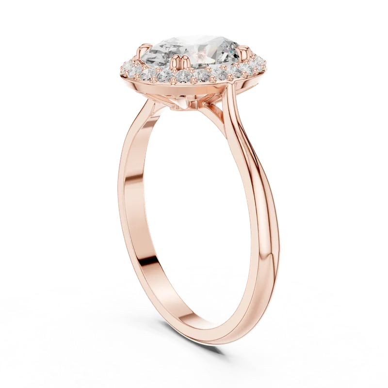 18K Gold Oval Diamond Pavé Ring – 0.176 ct (00001L-20-) – Rings by Ivanka & Co