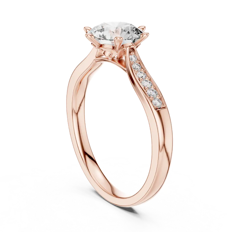 18K Gold Round Diamond Pavé Ring – 1.264 ct (00001L-37-) – Rings by Ivanka & Co