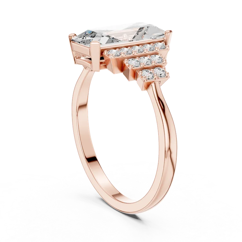 18K Gold Emerald Diamond Pavé Ring – 2.04 ct (00001L-40-) – Rings by Ivanka & Co
