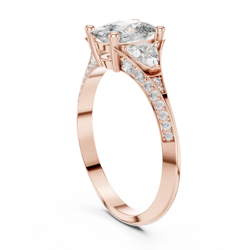 18K Gold Cushion Diamond Pavé Ring – 1.723 ct (00001L-44-) – Rings by Ivanka & Co