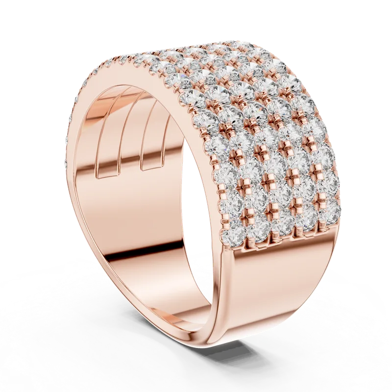 18K Gold Round Diamond Pavé Ring – 2.125 ct (03) – Rings by Ivanka & Co