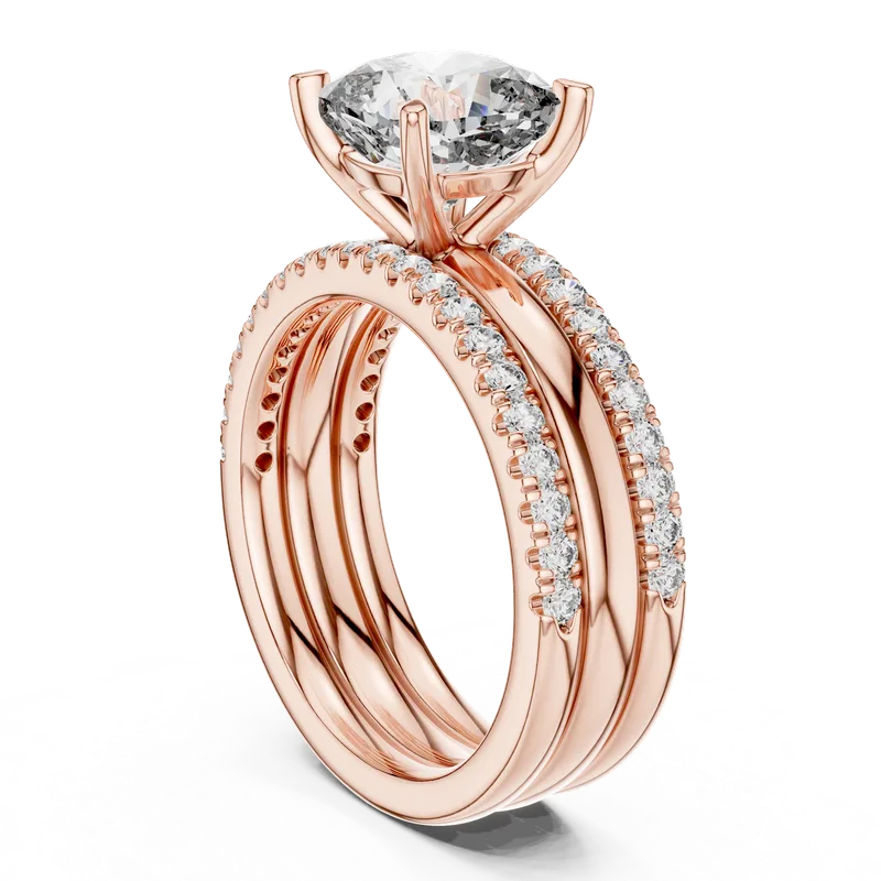 18K Gold Cushion Diamond Pavé Ring – 3.504 ct (1053) – Rings by Ivanka & Co