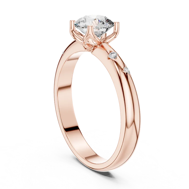 18K Gold Round Diamond Cluster Ring – 0.89 ct (1180) – Rings by Ivanka & Co