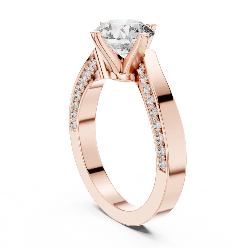 18K Gold Round Diamond Pavé Ring – 1.932 ct (1184) – Rings by Ivanka & Co