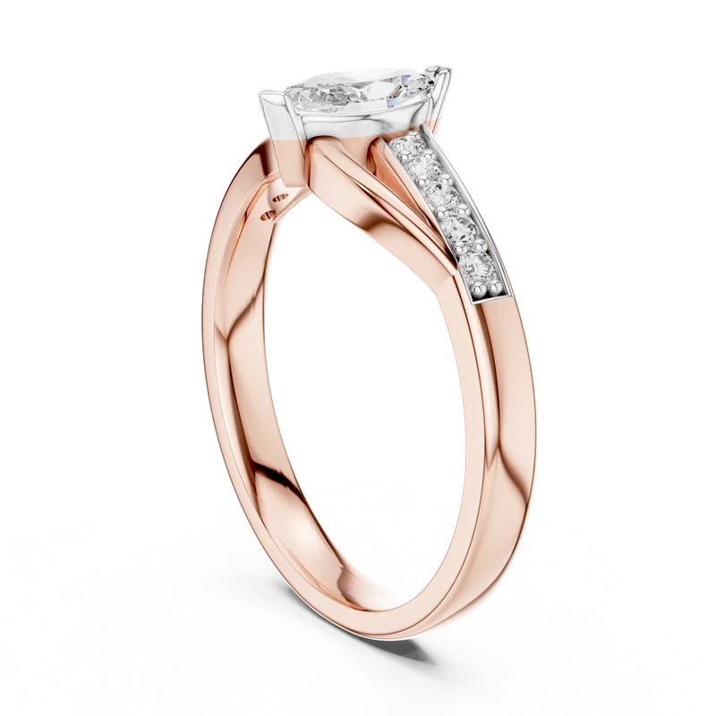 18K Gold Marquise Diamond Pavé Ring – 0.4 ct (12-10003-L) – Rings by Ivanka & Co