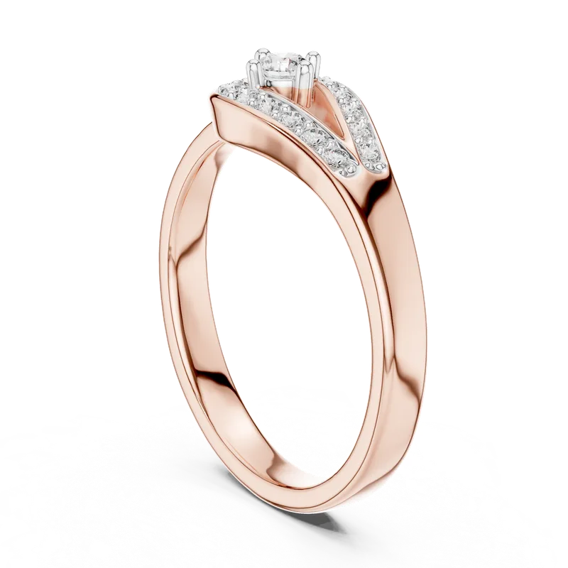 18K Gold Round Diamond Pavé Ring – 0.2 ct (12-10004-L) – Rings by Ivanka & Co