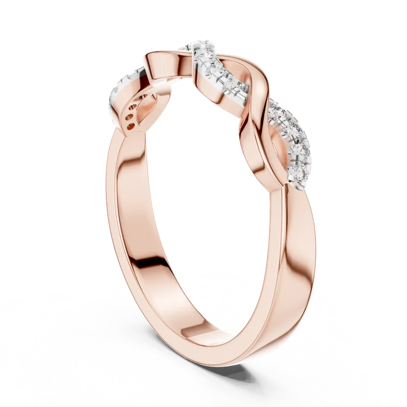 18K Gold Round Diamond Pavé Ring – 0.128 ct (12-10005-L) – Rings by Ivanka & Co