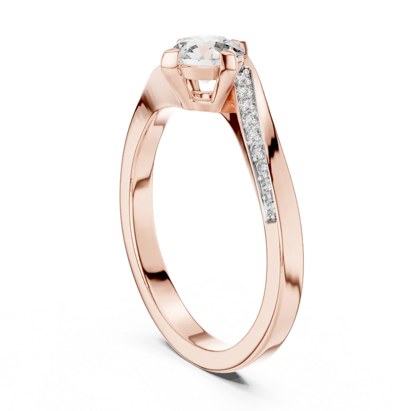 18K Gold Round Diamond Pavé Ring – 0.59 ct (12-10006-L) – Rings by Ivanka & Co