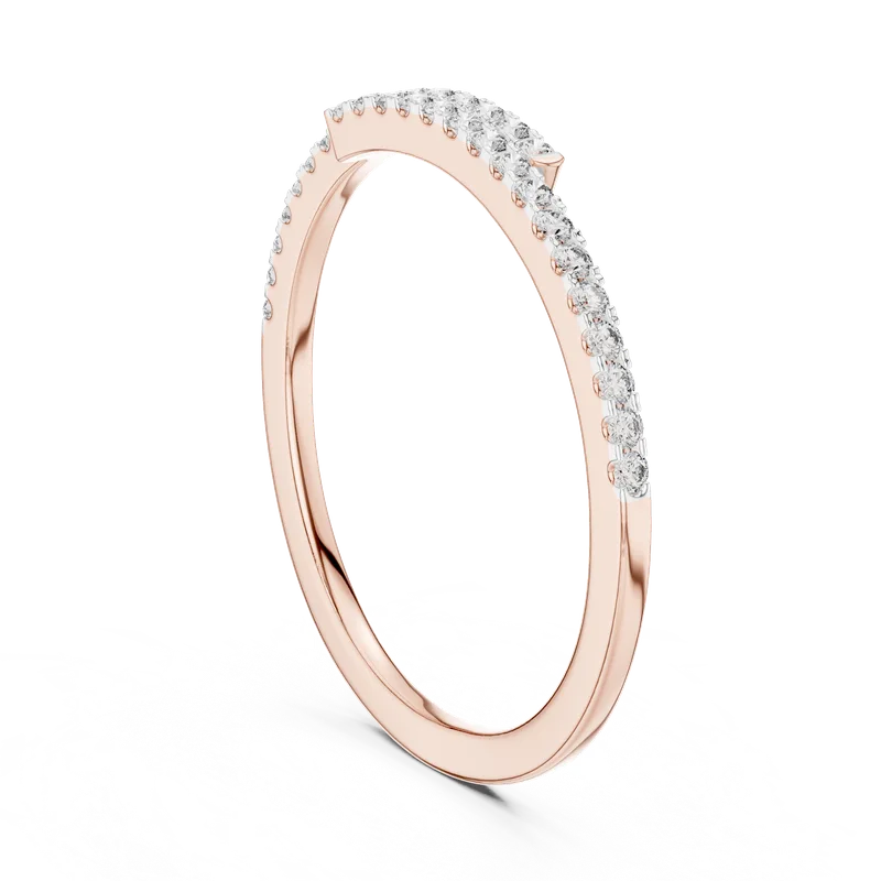 18K Gold Round Diamond Pavé Ring – 0.16 ct (12-10012-L) – Rings by Ivanka & Co